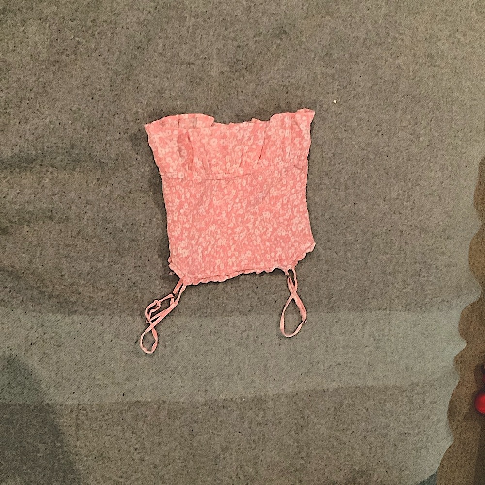 Billabong Pink Floral Crop Top